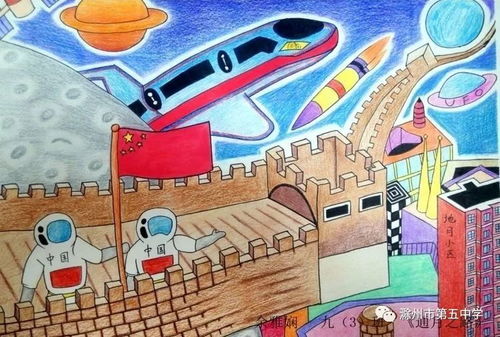 未来科技生活，探索绘画作品中的科技幻想