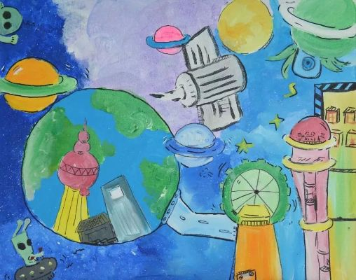 未来科技生活，一幅幅绘画作品描绘的无限可能